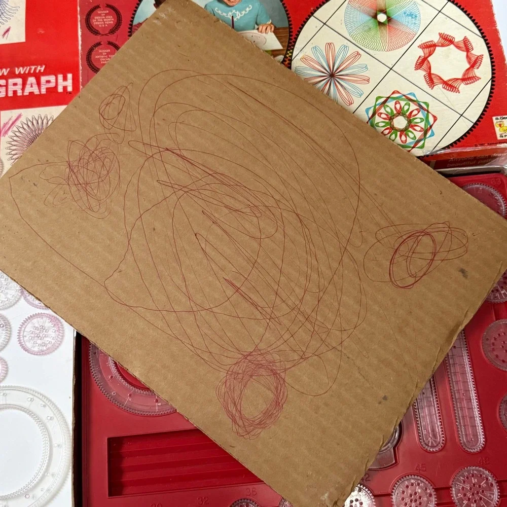Vintage 1967 Kenner Spirograph Set No 401 Creative Drawing Toy Original Box